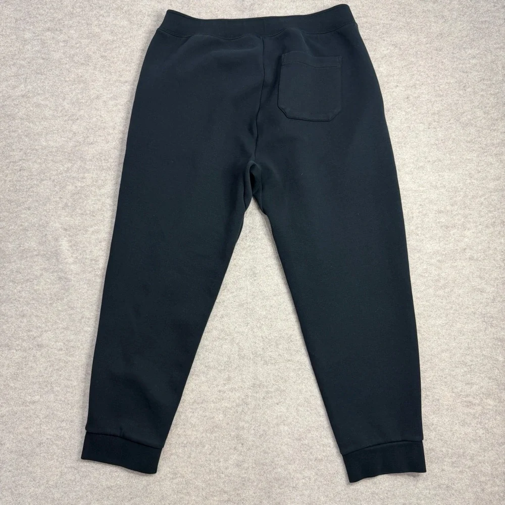 Polo Ralph Lauren Mens Double Knit Joggers Black Pony Logo Sweatpants XL